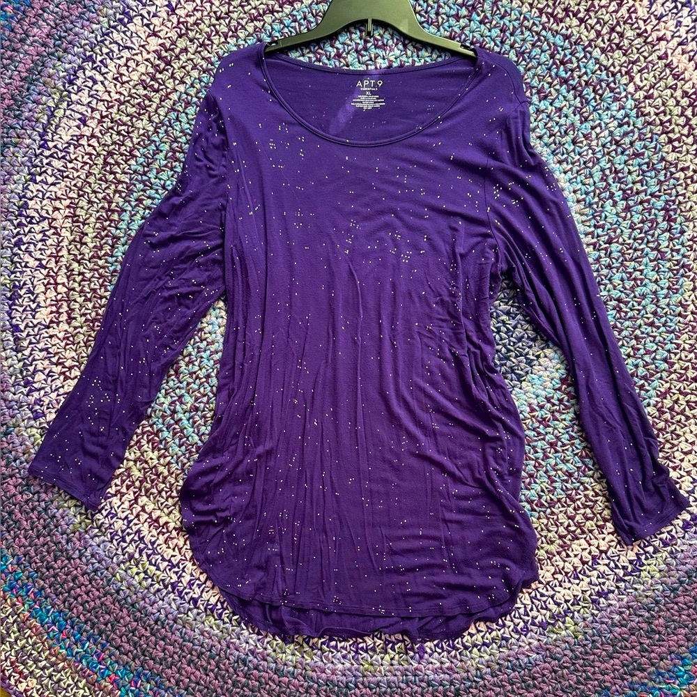 Purple Women's Tunic Top Apt 9